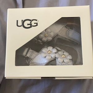 UGG Shimmer Flower Sandals.